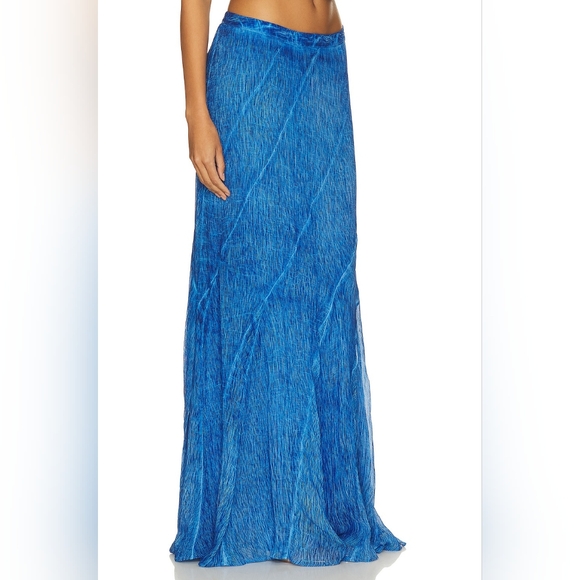 17. NWT ROCOCO SAND LONG SKIRT IN COBALT - Picture 2 of 7